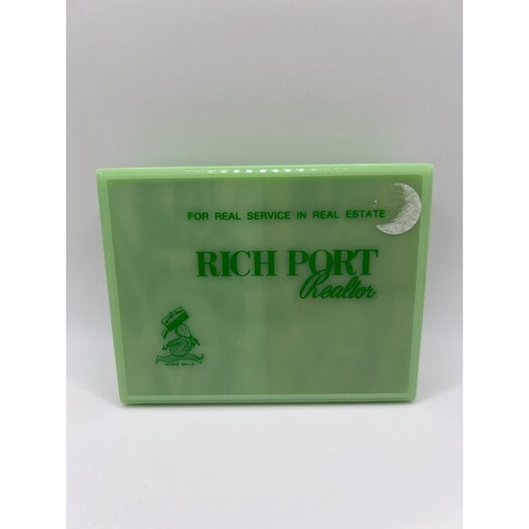 Vintage Rich Port Realtor Playing Cards Set Silver & Gold Cards MCM Advertising - Picture 1 of 5